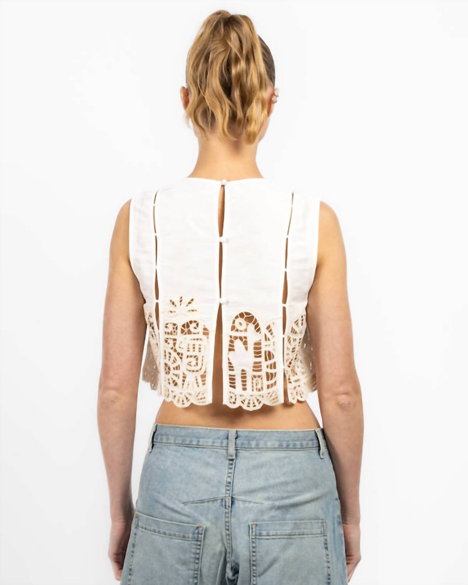Alemais - Rosemary Embroidered Top
