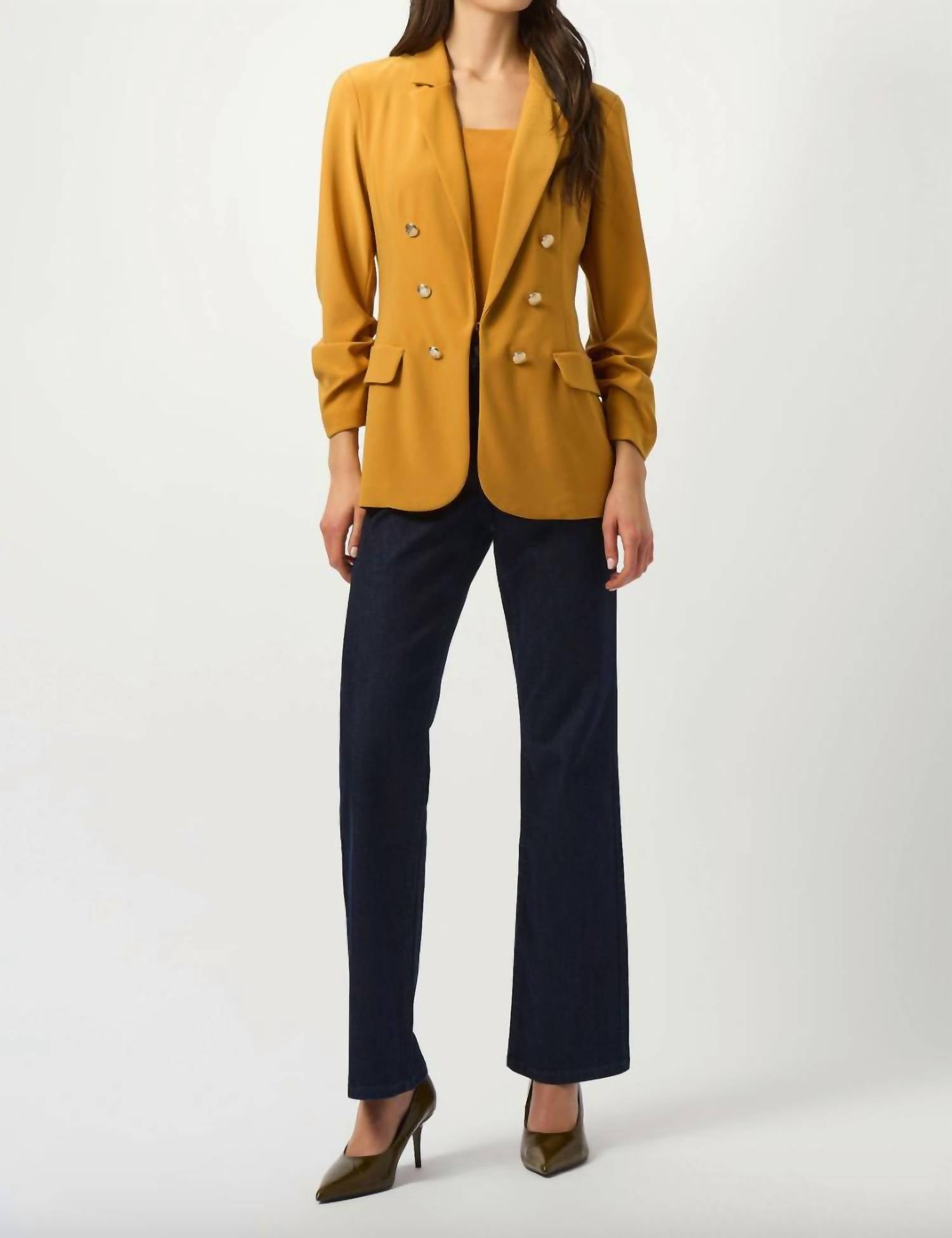 Joseph Ribkoff - Silky Knit Fitted Long Sleeve Blazer