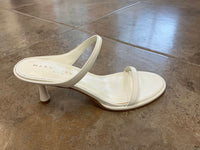 Marc Fisher - Women's Alonde Leather Heeled Slide Sandal