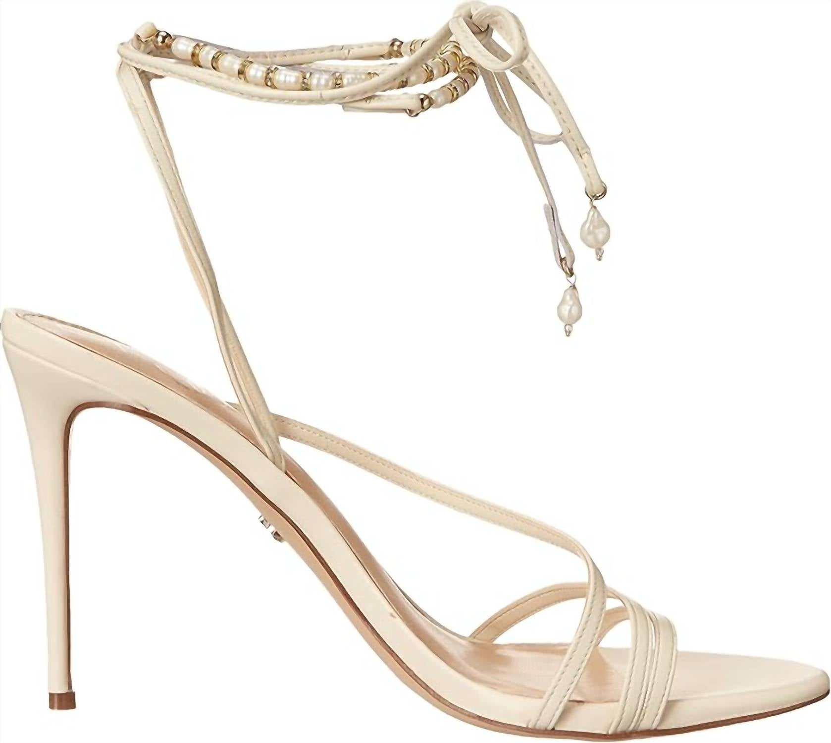 Sam Edelman - Women's Scarlette Ankle Tie Up Leather Stiletto Heeled Sandals