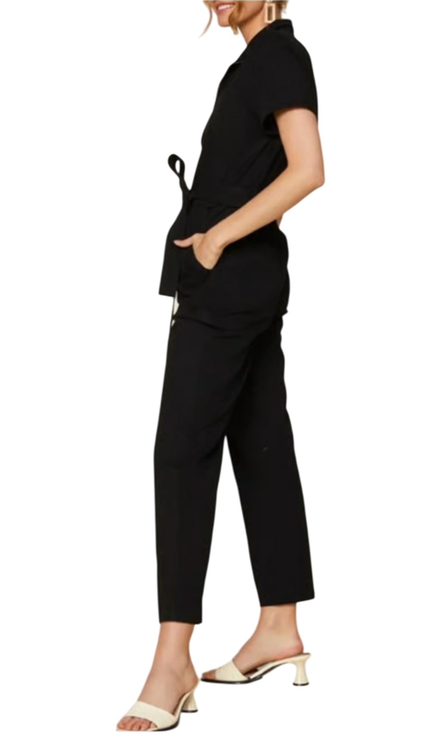 Skies Are Blue - Maverick Short Sleeve Jumpsuit