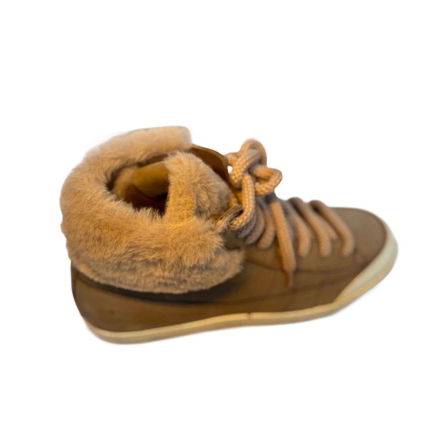 Primabase - Women's Fur High Tops Sneakers