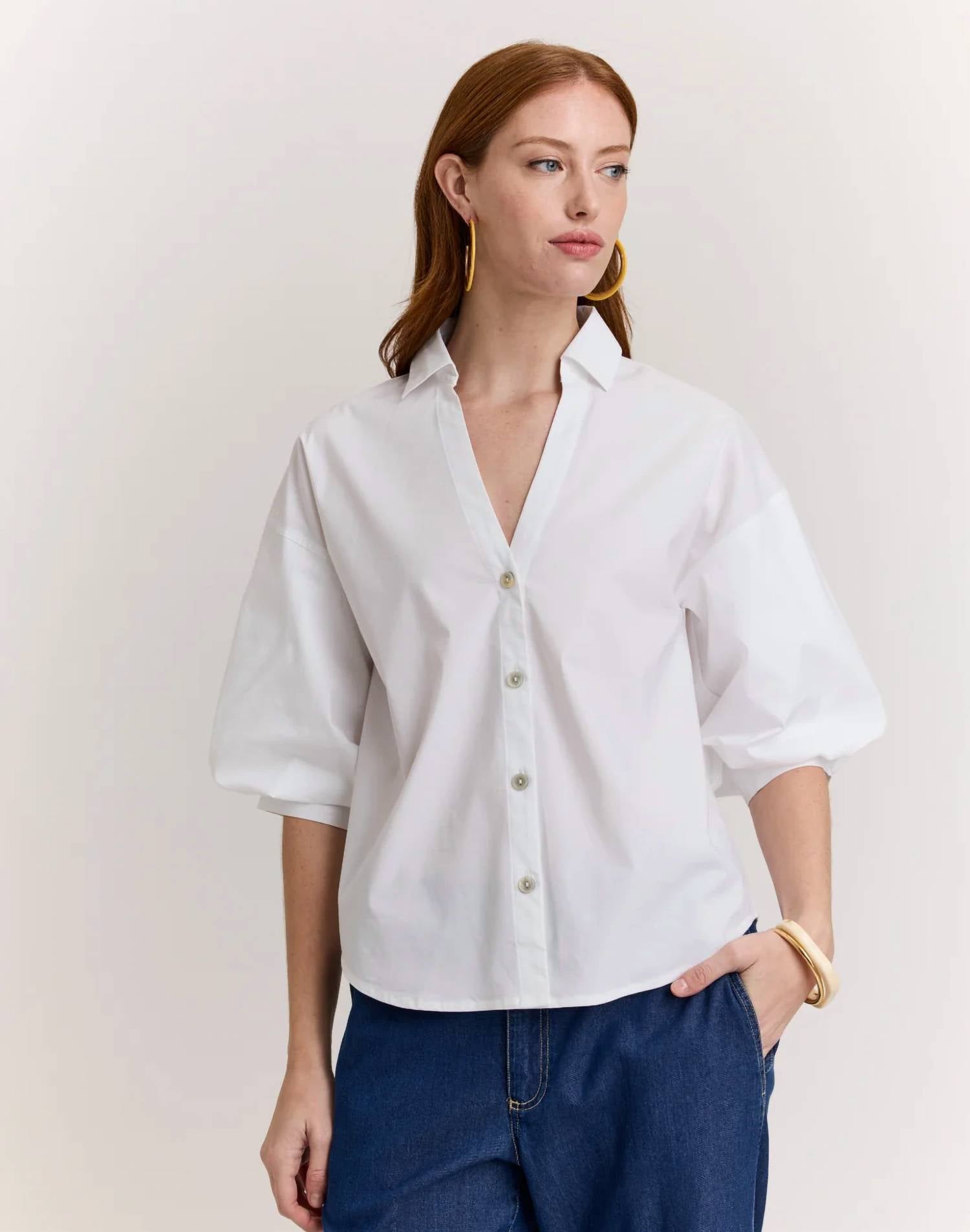 Hinson Wu - Lilian Elbow Sleeve Shirt