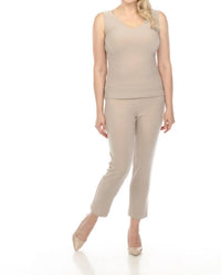 Joseph Ribkoff - V-neck Sleeveless Tank Top