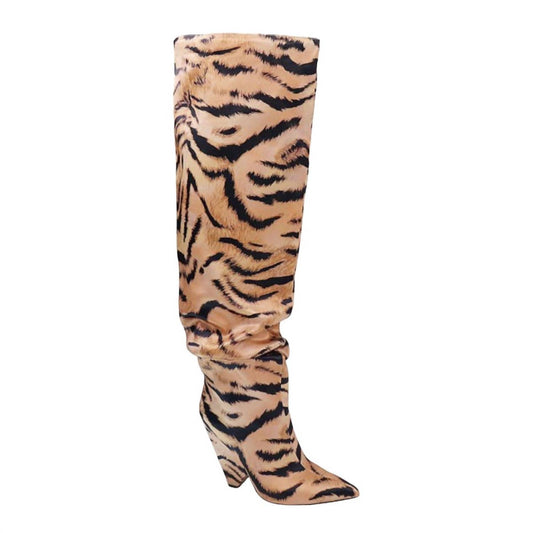 Sotd Footwear - Women's Tiger Knee High Boots
