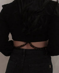 Endless Blu. - CHAINED TO YOU CROP TOP