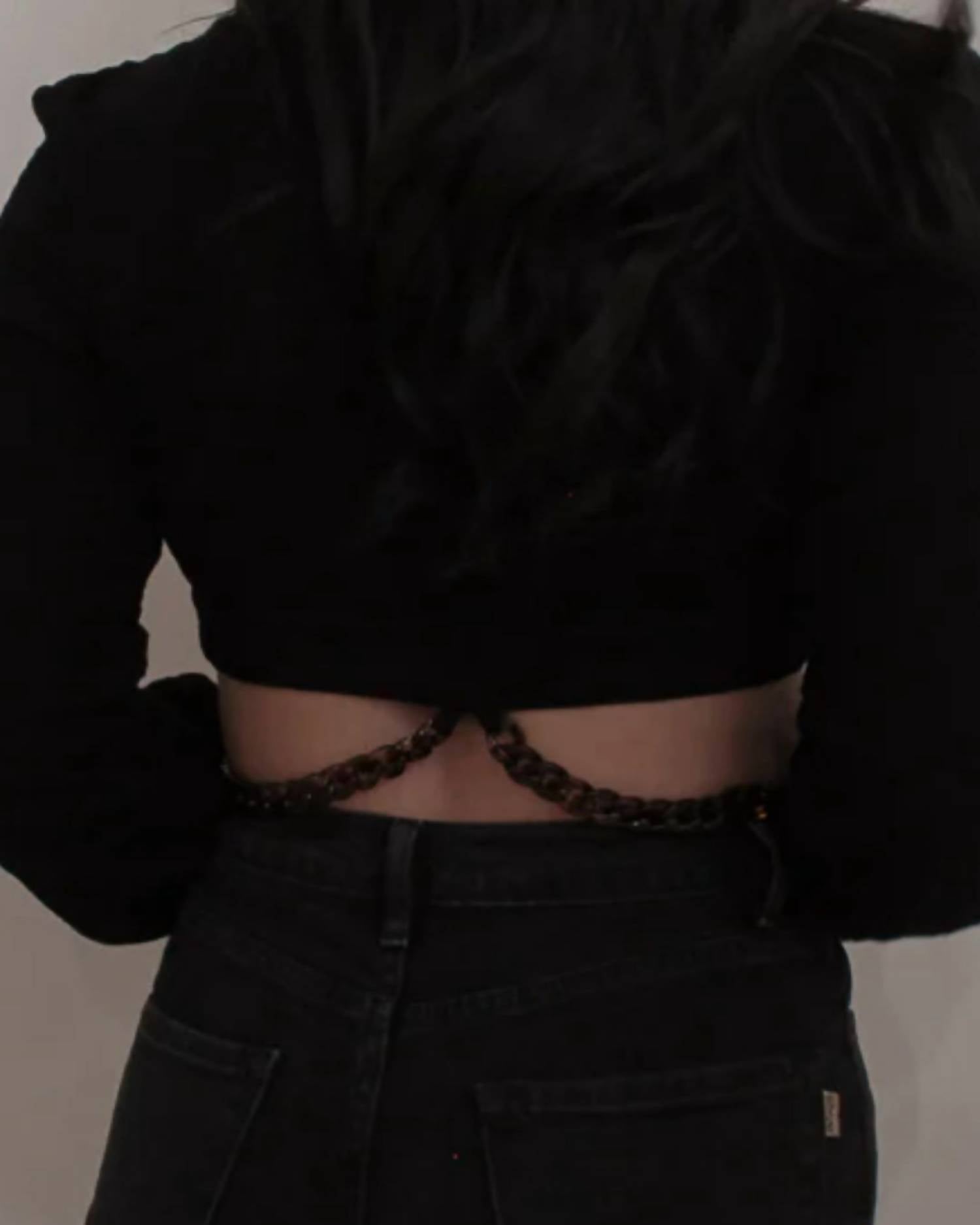 Endless Blu. - CHAINED TO YOU CROP TOP