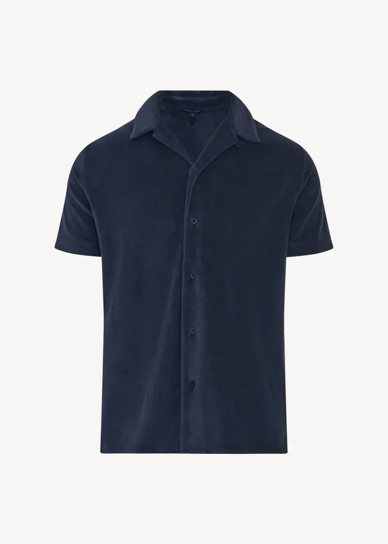 Patrick Assaraf - Beach Terry Camp Collar Shirt