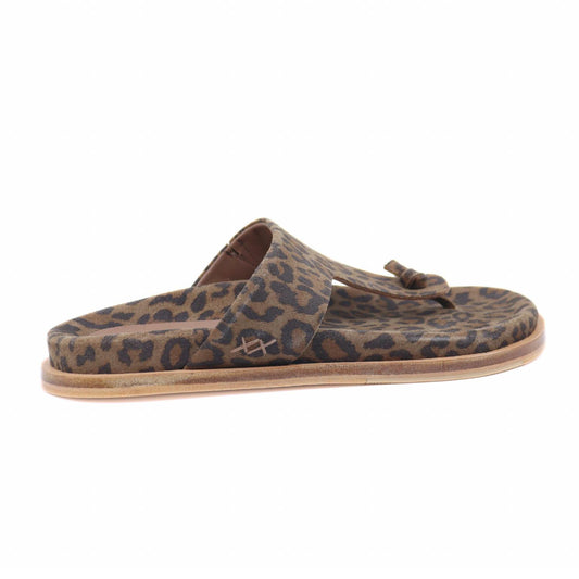 Free People - Women's Mika Chestnut Leo Suede Sandal