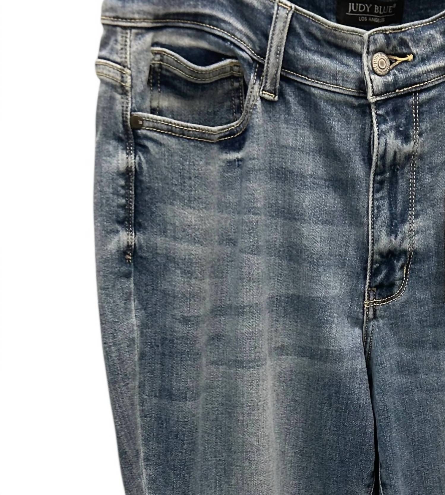 Judy Blue - Women's Cuffed Boyfriend Jeans