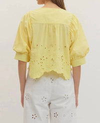 Entro - Starr Eyelet Top