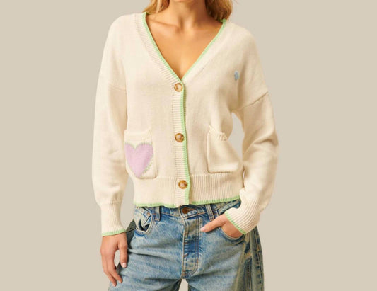 John + Jenn - Women's Niko V Neck Button Up Cardigan