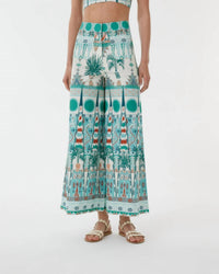 Emporio Sirenuse - Printed Wide Leg Pants