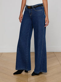 L'Agence - Savina Low-rise Wide-leg Jeans