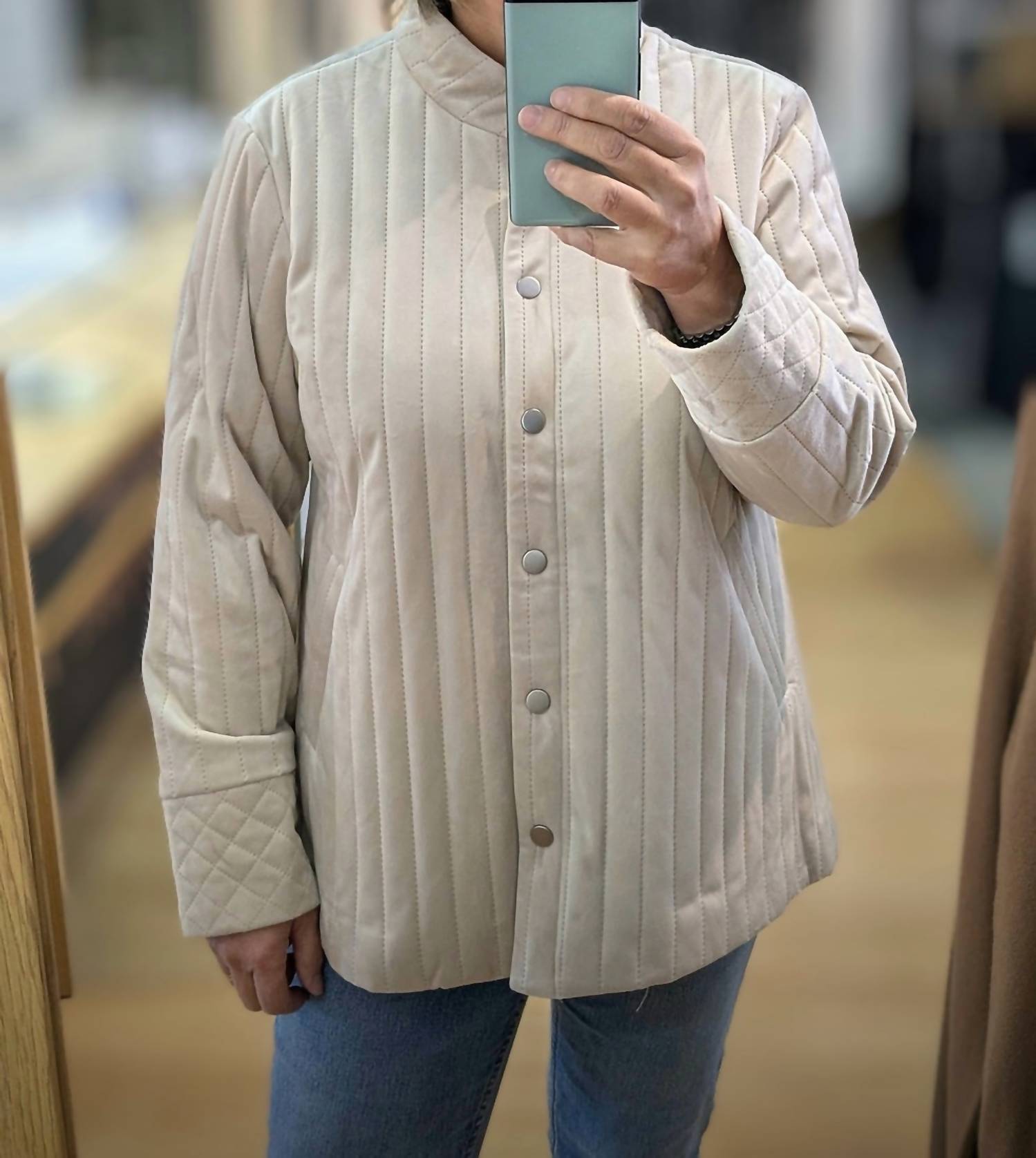FOIL Valarie Jacket in oyster - women's jacket