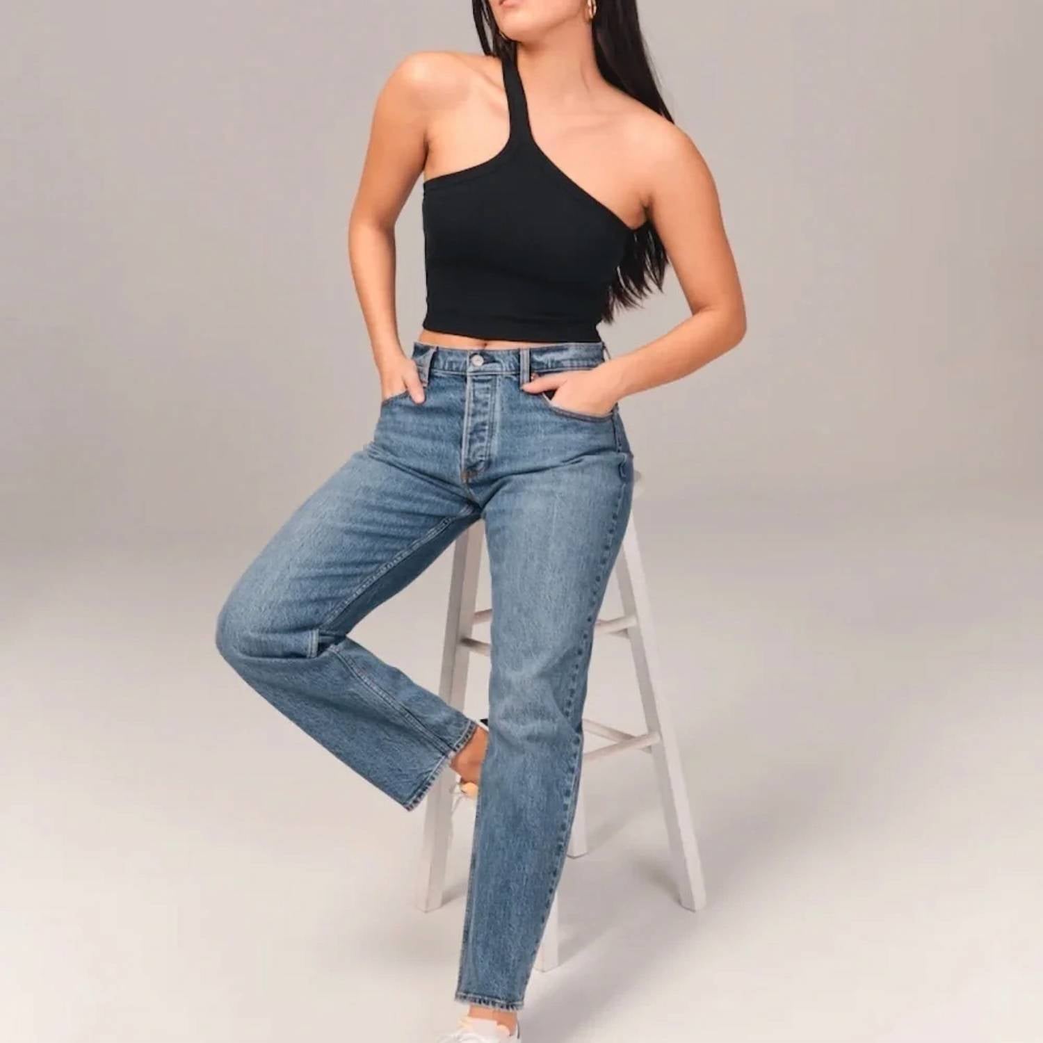 Abercrombie & Fitch - Curve Love Low Rise 2000s Baggy Jean
