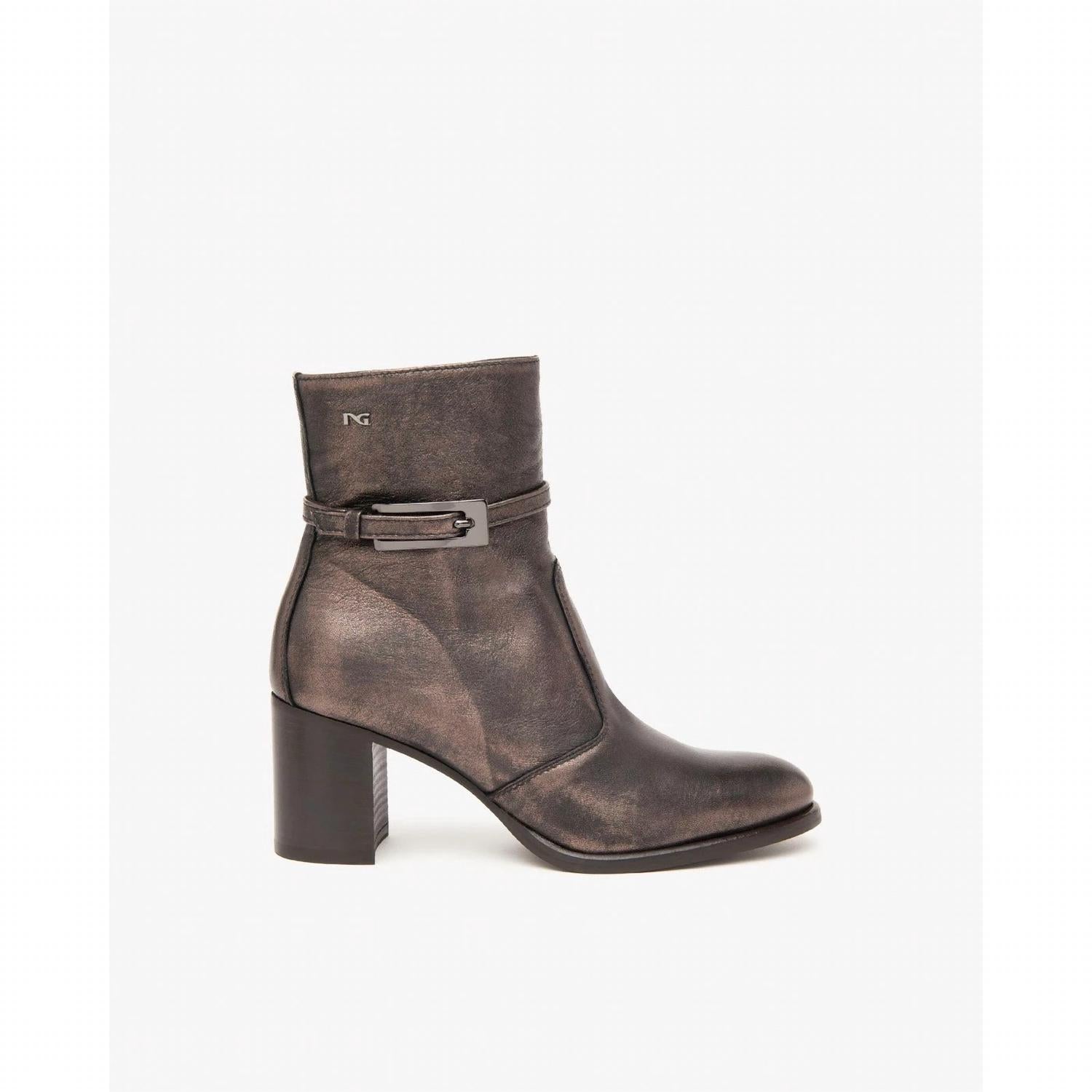 NeroGiardini Women's Metallic Bootie in moro - women's shoe