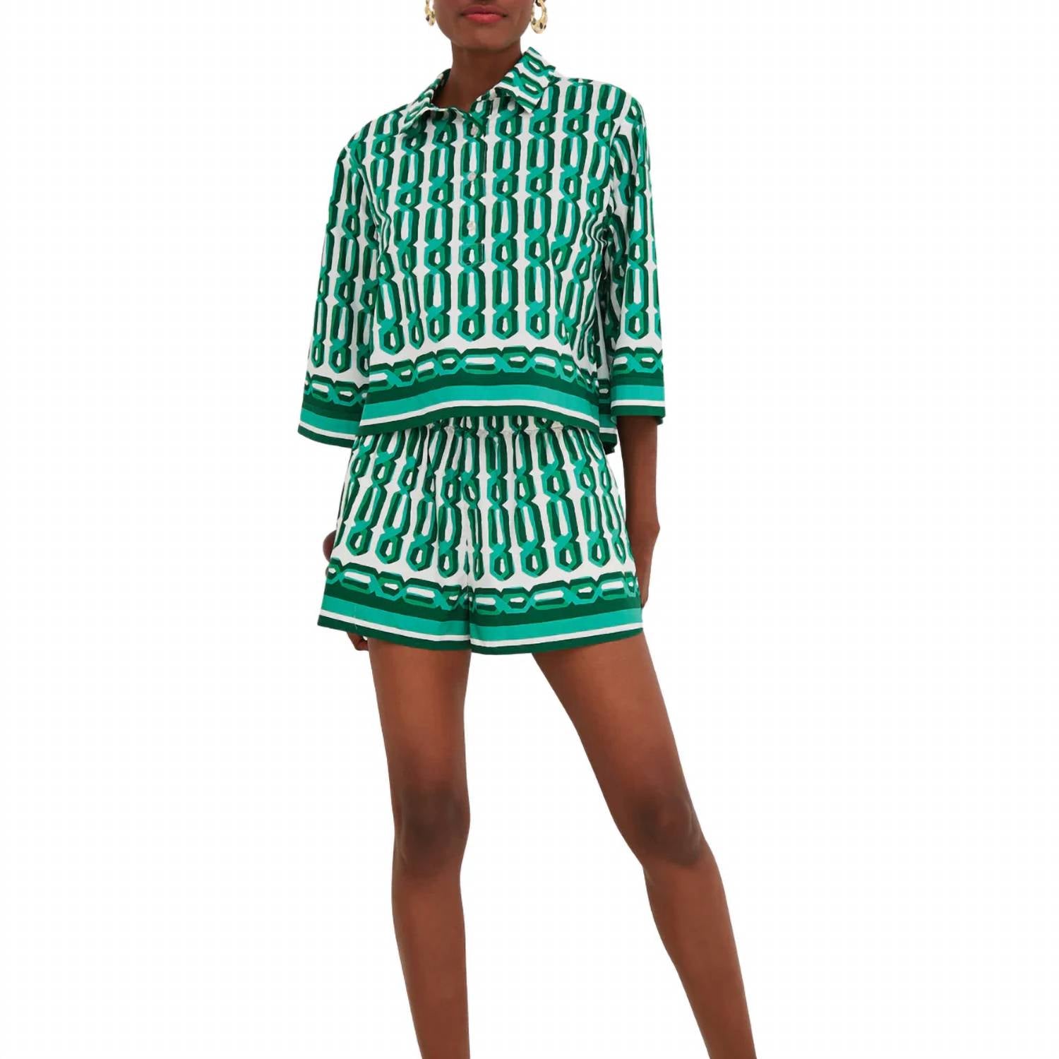 Cara Cara - Erica Geometric Print Shirt