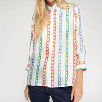 Vilagallo - Chains Print Shirt