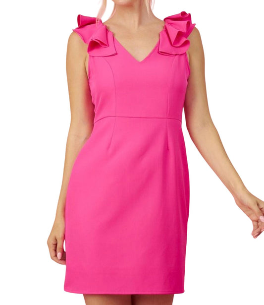 Fascination - Ruffle V-Neck Dress