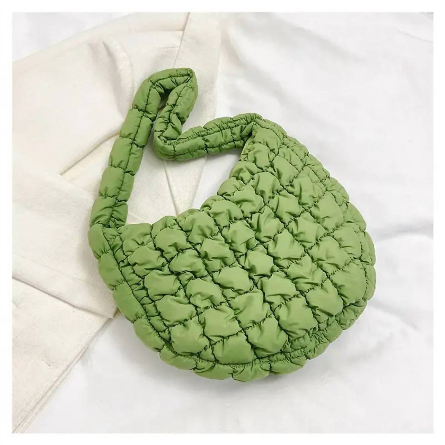 Sweet Cherry Sky - Women's Puffer Solid Color Tote Bag