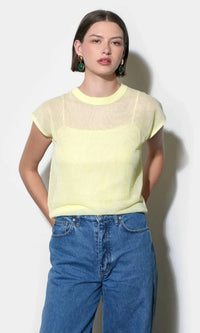 Greylin - Natalia Sheer Bubble Sweater