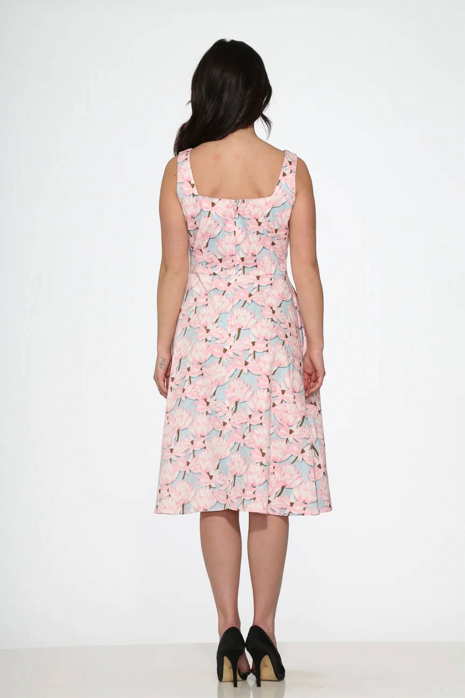 Orchid Bloom - Floral Swing Dress