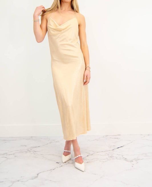 Glam - Sophia Drape Neck Slip Dress