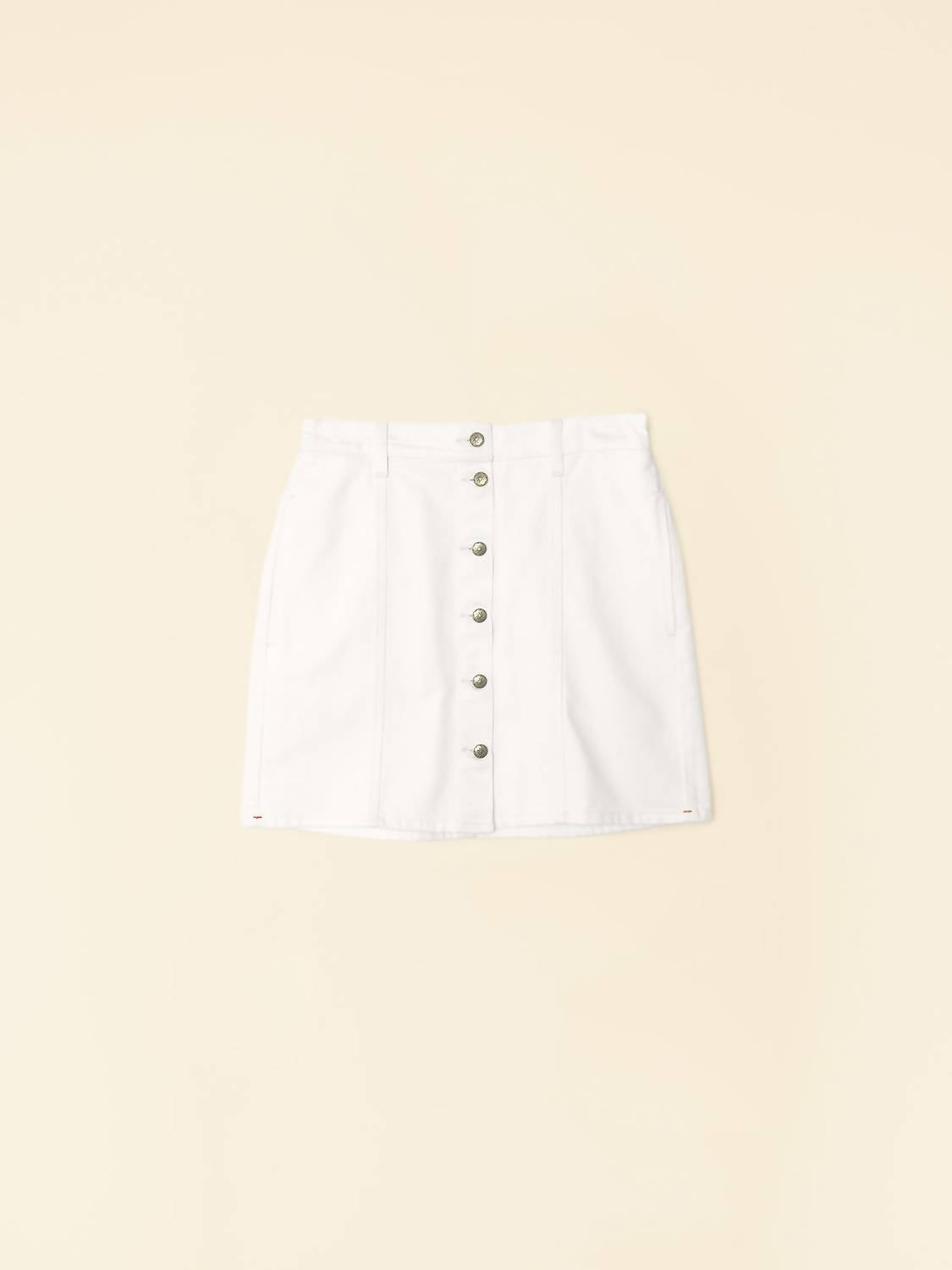 XIRENA Sydelle Mini Skirt in white 1 - women's skirt - alternate view
