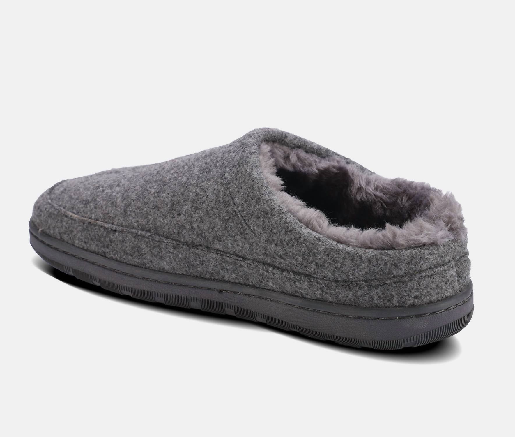 Lamo Men's Julian Clog Ii Slipper in grey wool - men's loafer - view 4