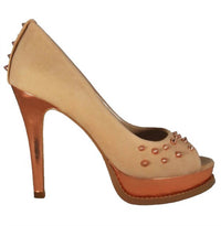 Bruno Menegatti - Women's Leather Peep-toe Platform Pump