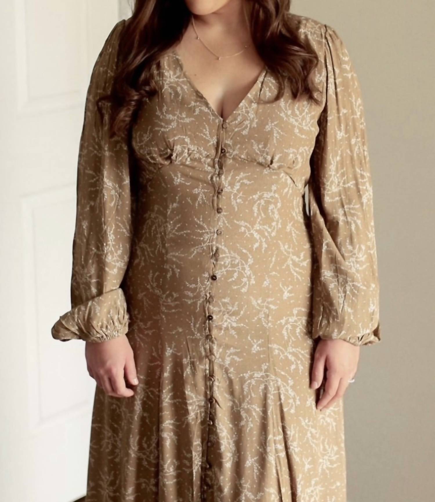 In-Loom - Viscose Floral Button Dress