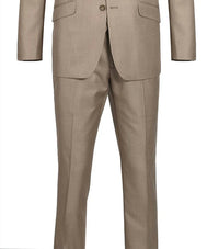 Renoir - Solid Flat Front Suit Pant - Slim Fit