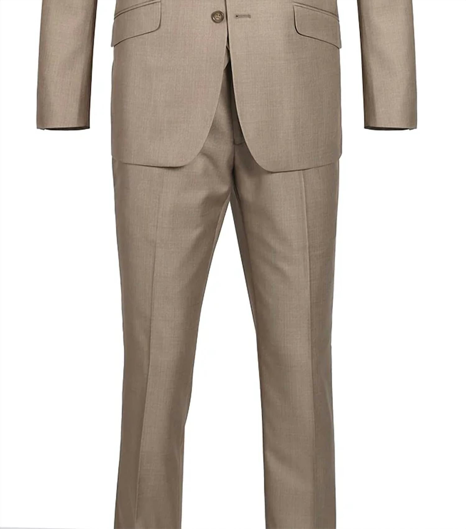 Renoir - Solid Flat Front Suit Pant - Slim Fit