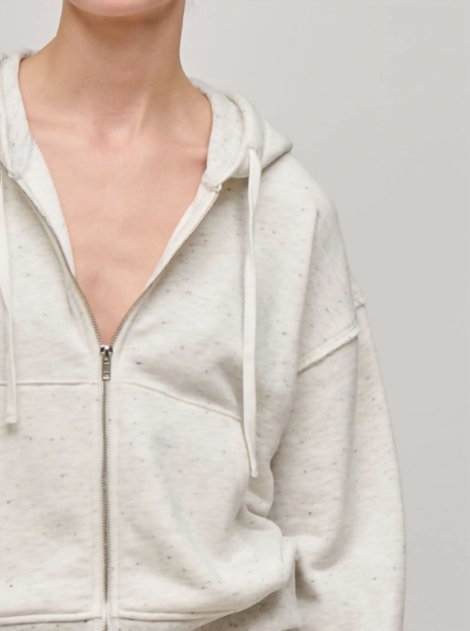 Atm - Exposed Seam Zip-up Hoodie