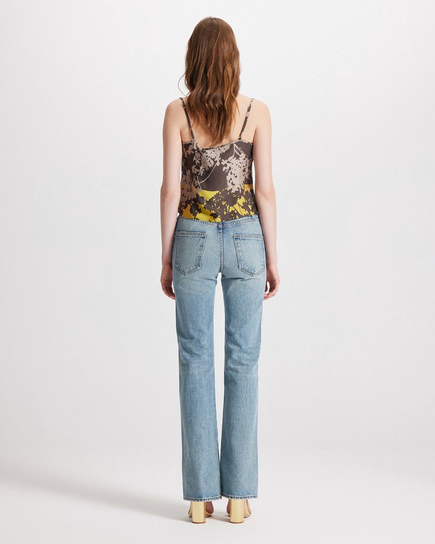 Theo The Label - Women's Hydra Printed Cowl Neck Camisole Top