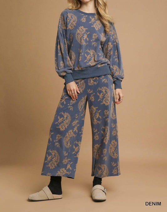 Umgee - Paisley Print Pant