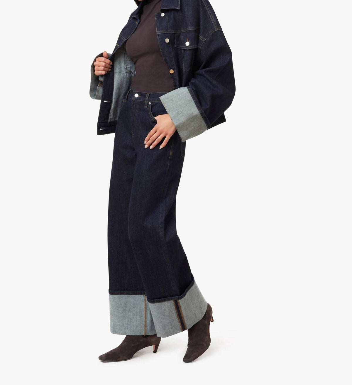 Habitual - Camryn Cuffed Hem Wide Leg Pants
