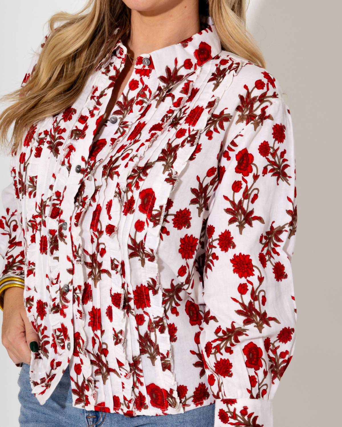 Ivy Jane - Tuxedo Gauze Top