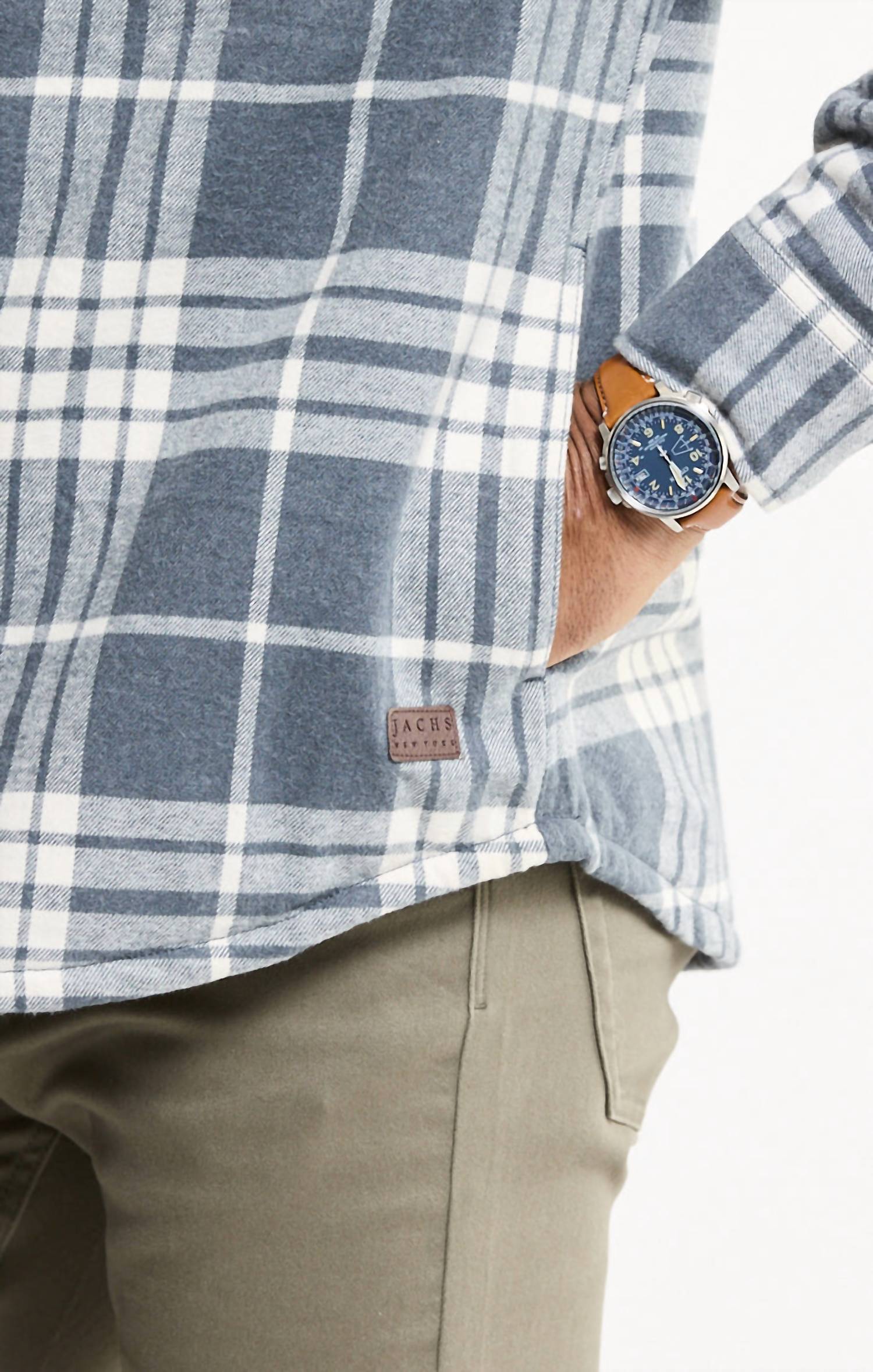 Jachs New York - Sherpa Lined Flannel Shirt Jacket