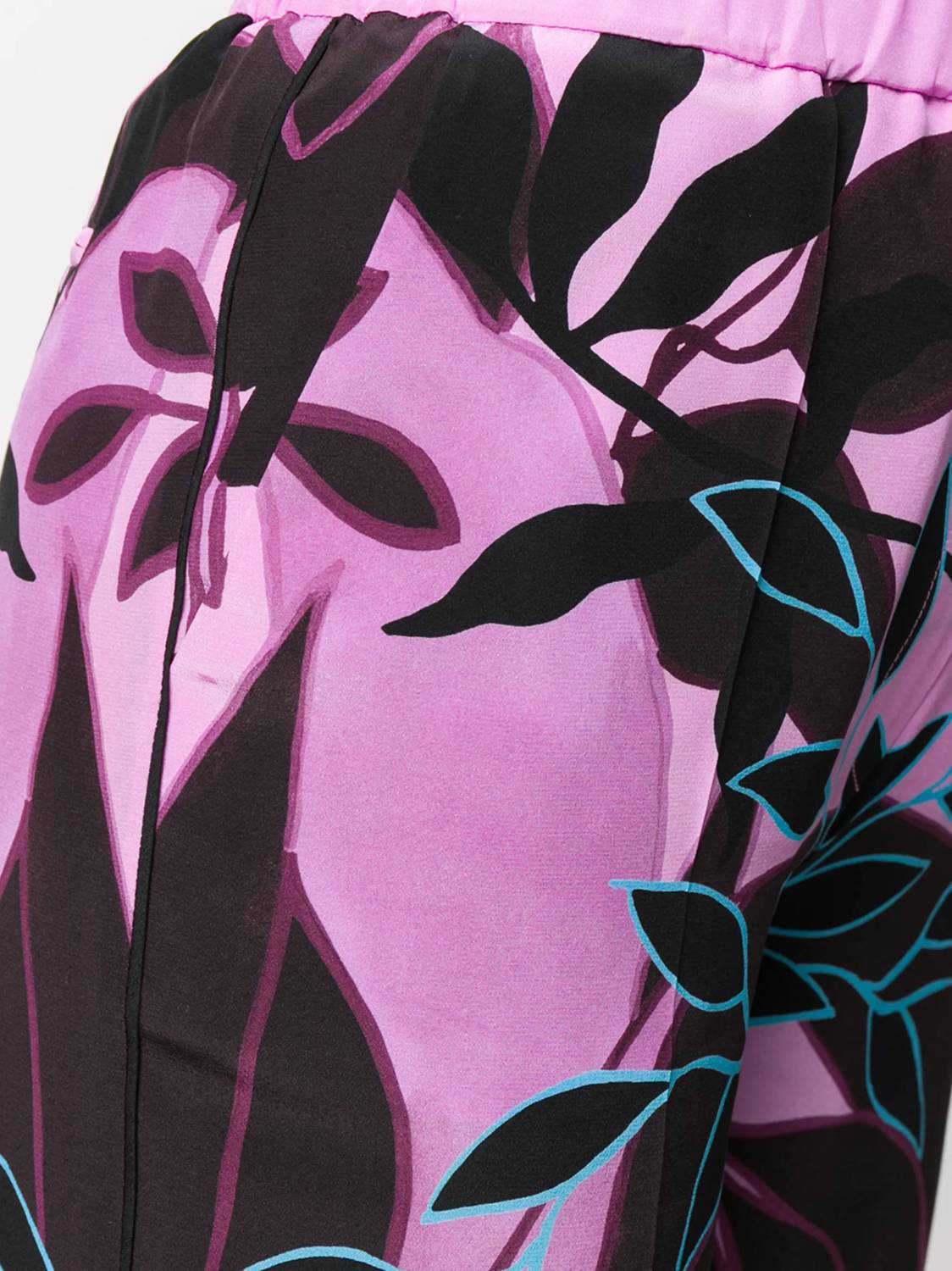 Valentino - Culottes With Orchid Print Pants