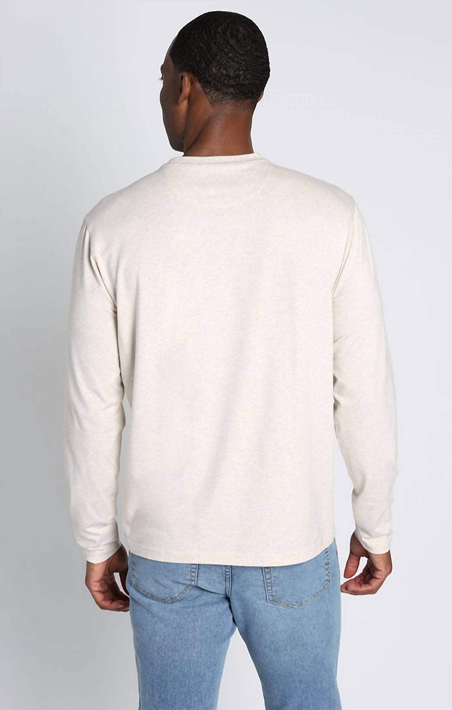Jachs New York - Long Sleeve Cotton Modal Crewneck Sweatshirt