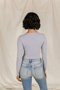 Ampersand Ave - Long Sleeve V Neck Bodysuit