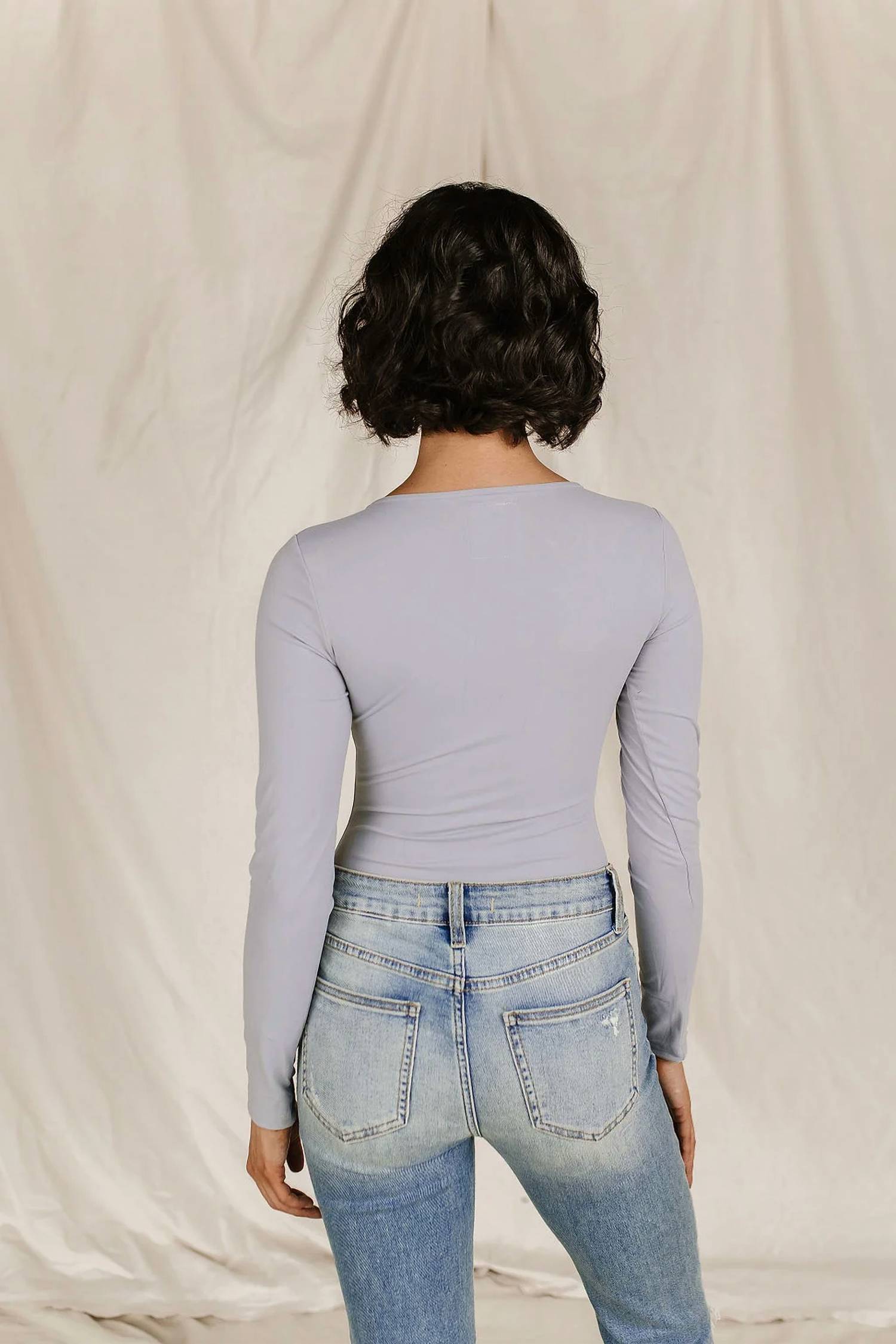 Ampersand Ave - Long Sleeve V Neck Bodysuit