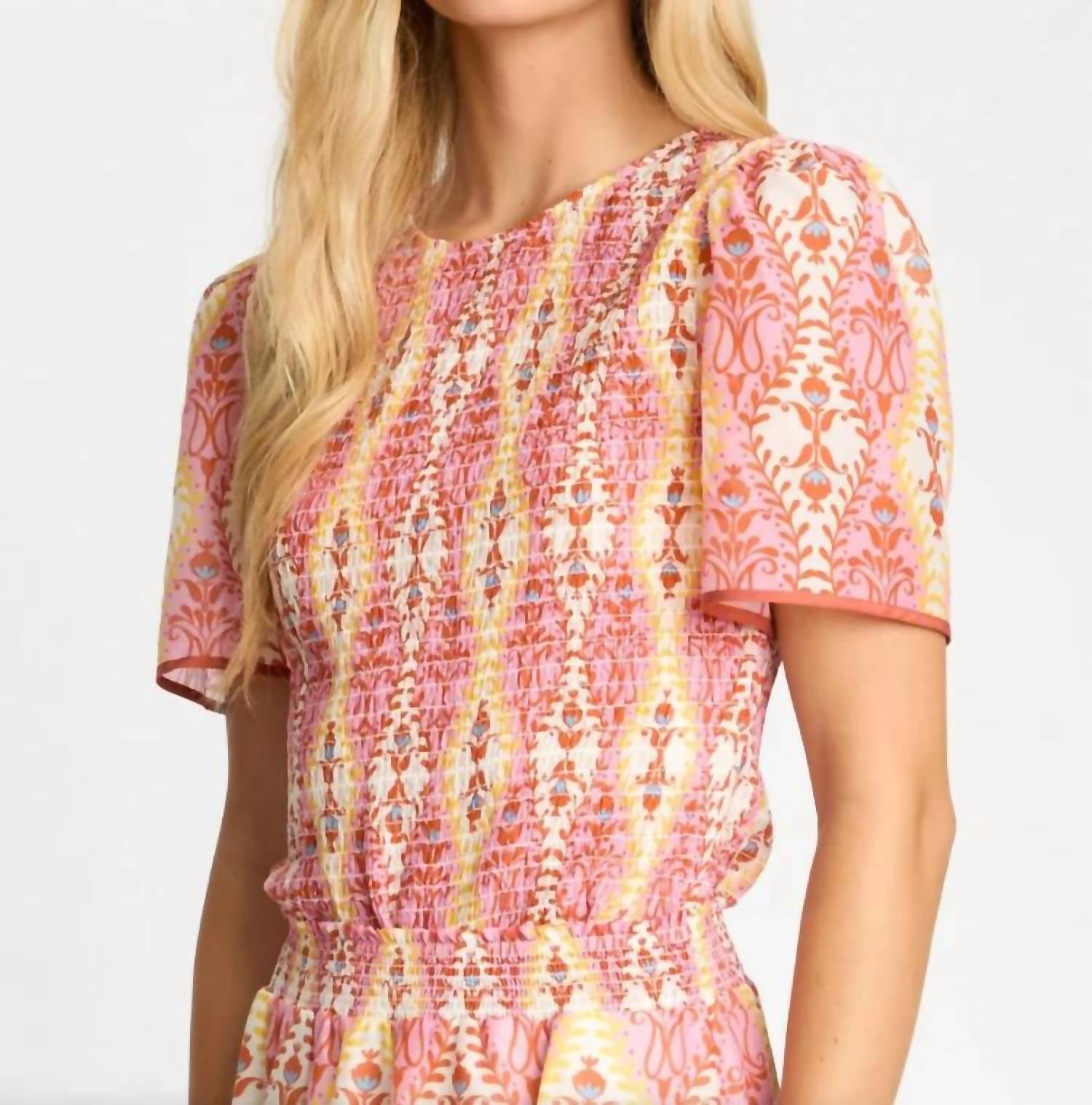 Caballero - Delta Smocked Top