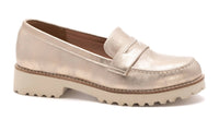 Corkys Footwear Women's Boost Loafer in gold metallic - women's flats