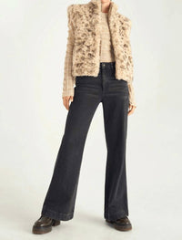 Cotelac Sleeveless Faux Fur Vest in aquarelle sauvage - women's jacket - view 4