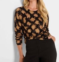 Nic + Zoe - Glowy Check Sweater