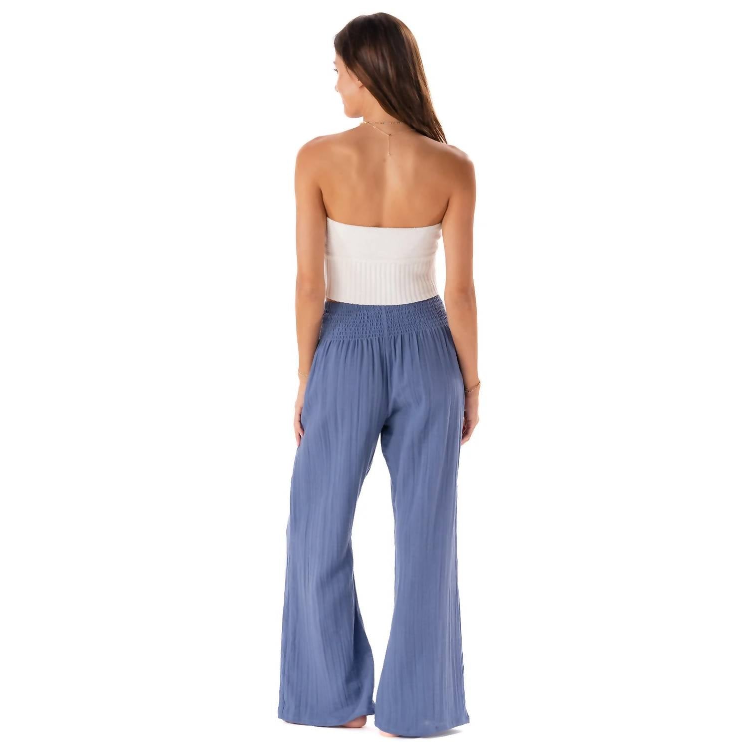 Lotus & Luna - Wide Leg Cotton Pants