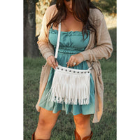 Julia Rose Women's Nora Fringe Bags in cream - women's bag